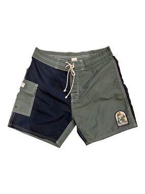 Katin Olive & Navy Two-Tone Swim Board Shorts